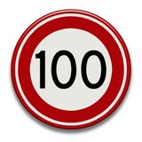 Placuta reflectorizanta cu viteza maxima de 100 km pe ora